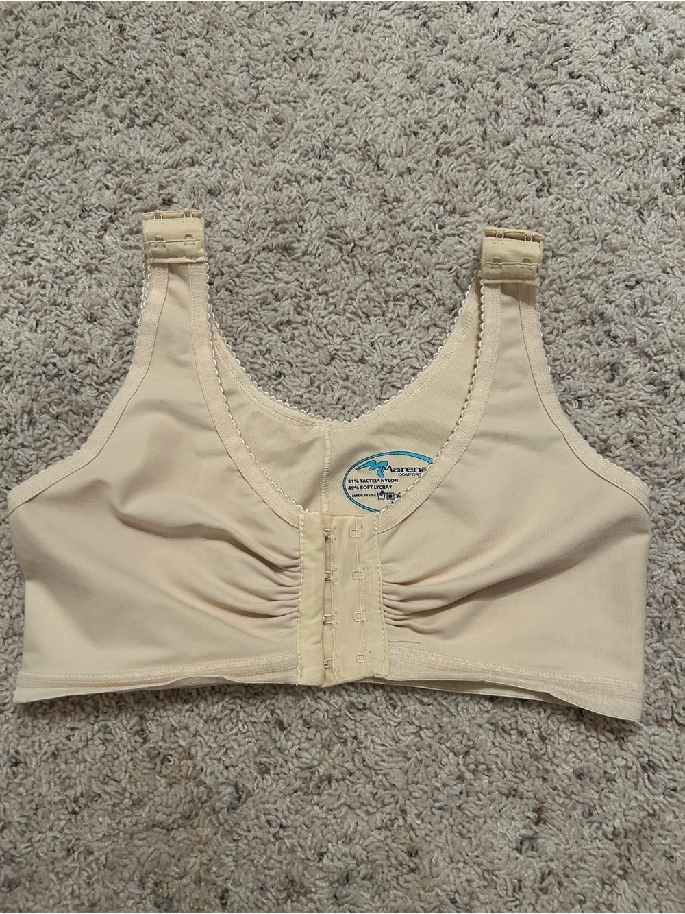 Marena Surgery Bra, Women's Front Closure Nude Comfort Bra